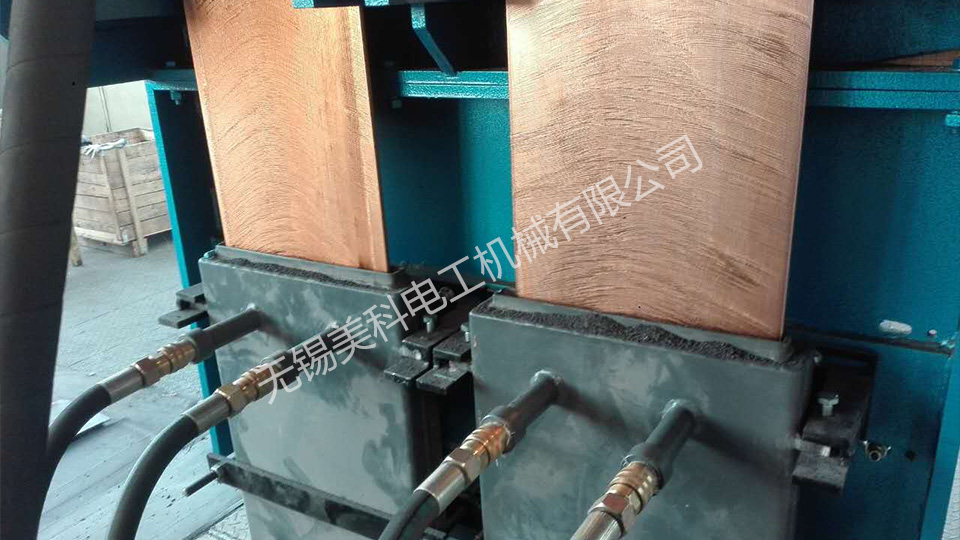 Oxygen free copper strip upward continuous casting machine